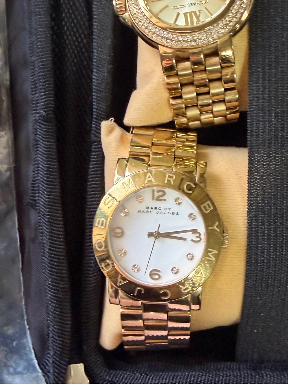 Marc by Marc Jacobs Gold-Tone Women's Bracelet Watch with White Dial
